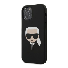 Karl Lagerfeld Head Silicone hátlap tok Apple iPhone 12/12 Pro, fekete tok és táska