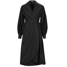 Karl Lagerfeld Hosszú ruhák WRAP SHIRT DRESS Fekete DE 34