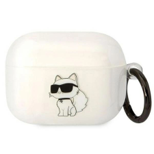 Karl Lagerfeld Ikonik Choupette Tok For Airpods Pro Case Átlátszó fülhallgató, fejhallgató tok