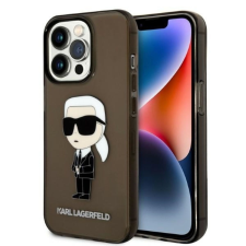 Karl Lagerfeld Ikonik Karl tok iPhone 14 Pro Max telefonhoz - fekete tok és táska