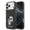 Karl Lagerfeld IML Aquarelle Karl and Choupette Zadní Kryt pro iPhone 17 Pro Max Black