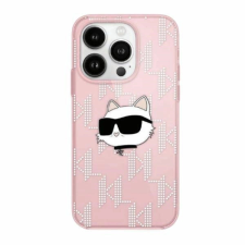 Karl Lagerfeld IML Choupette Head & Monogram tok iPhone 14/15/13 - rózsaszín tok és táska