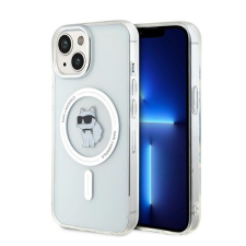 Karl Lagerfeld IML Choupette MagSafe Apple iPhone 15 hátlap tok, átlátszó (KLHMP15SHFCCNOT) tok és táska