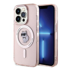 Karl Lagerfeld IML Choupette MagSafe Apple iPhone 15 Pro hátlap tok, rózsaszín (KLHMP15LHFCCNOP) tok és táska