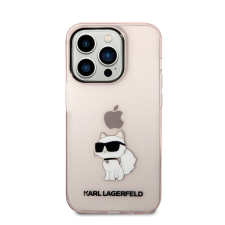 Karl Lagerfeld IML Choupette NFT hátlap tok Apple iPhone 14 Pro, rózsaszín tok és táska