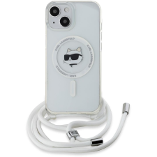 Karl Lagerfeld IML Crossbody Choupette Head MagSafe iPhone 15 átlátszó tok (KLHMP15SHCCHNT) tok és táska