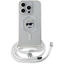 Karl Lagerfeld IML Crossbody Choupette Head MagSafe iPhone 15 Pro átlátszó tok (KLHMP15LHCCHNT) tok és táska