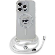 Karl Lagerfeld IML Crossbody Choupette Head MagSafe iPhone 15 Pro átlátszó tok (KLHMP15LHCCHNT) tok és táska