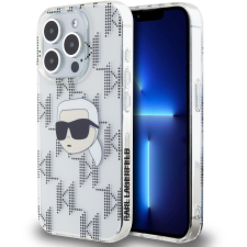 Karl Lagerfeld IML Electroplated Karl Head iPhone 15 Pro Max átlátszó tok (KLHCP15XHKLPKHT) tok és táska
