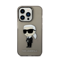 Karl Lagerfeld IML Ikonik NFT hátlap tok Apple iPhone 14 Pro, fekete tok és táska