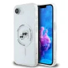 Karl Lagerfeld IML K&amp;CH Heads Metal Frame MagSafe Apple iPhone 16e (6.1) hátlapvédő tok átlátszó (KLHMPSE4HLSKCH)