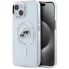 Karl Lagerfeld IML K&CH Heads Metal Frame MagSafe iPhone 14 átlátszó tok (KLHMP14SHLSKCH)