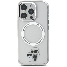 Karl Lagerfeld IML Karl and Choupette iPhone 16 Pro Max átlátszó MagSafe tok tok és táska
