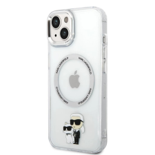 Karl Lagerfeld IML Karl and Choupette MagSafe tok iPhone 13 készülékhez átlátszó tok és táska