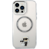 Karl Lagerfeld IML Karl and Choupette NFT iPhone 13 Pro Max átlátszó MagSafe hátlap tok (KLHMP13XHNKCIT)