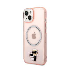 Karl Lagerfeld IML Karl and Choupette NFT MagSafe Case for iPhone 14 Plus rózsaszín (KLHMP14MHNKCIP) tok és táska