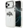Karl Lagerfeld IML Karl Sketch Logo iPhone 17 Pro Max MagSafe kompatibilis hátlap tok, átlátszó