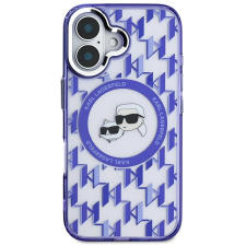 Karl Lagerfeld IML Monogram K&CH Heads MagSafe iPhone 16 Purple tok tok és táska
