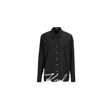 Karl Lagerfeld Ingek / Blúzok KARL HEM SIGNATURE SHIRT Fekete DE 34 blúz