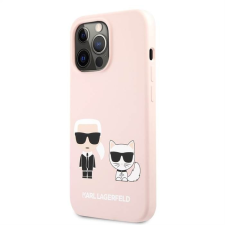 Karl Lagerfeld iPhone 13 Pro KARL LAGERFELD KLHCP13LSSKCI Liquid Silicon Hátlap - Rózsaszín tok és táska