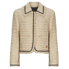 Karl Lagerfeld Kabátok / Blézerek BOUCLE JACKET Bézs DE 40