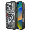 Karl Lagerfeld Karl Lagerfeld Liquid Glitter Scattered Choupette tok iPhone 16 Pro készülékhez fekete