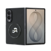 Karl Lagerfeld Karl Lagerfeld PU Karl and Choupette Heads Samsung Galaxy Z Fold 8 hátlap tok, MagSafe, fekete