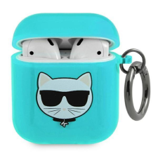 Karl Lagerfeld KLA2UCHFL AirPods borító kék/kék Choupette fülhallgató, fejhallgató tok