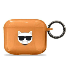 Karl Lagerfeld KLA3UCHFO AirPods 3 narancssárga Choupette tok fülhallgató, fejhallgató tok