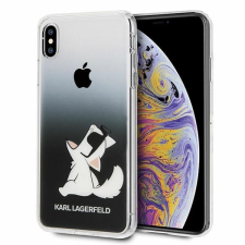 Karl Lagerfeld KLHCI65CFNRCBK iPhone Xs Max keménytok fekete Choupette Fun tok és táska