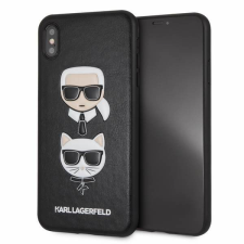 Karl Lagerfeld KLHCI65KICKC iPhone Xs Max fekete Karl & Choupette keménytok tok és táska
