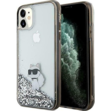 Karl Lagerfeld KLHCN61LKCNSK iPhone 11 6.1" Átlátszó Keménytok Folyékony Csillogó Choupette (KF001897) tok és táska