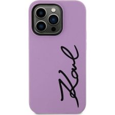 Karl Lagerfeld KLHCN61SKSVGU iPhone 11 6.1" Lila Keménytok Szilikon Aláírással (KLD1597) tok és táska