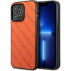 Karl Lagerfeld KLHCP13LPTLO iPhone 13 Pro / 13 6,1" Keménytok Narancssárga Perforált Allover Tok (3666339049584)