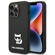 Karl Lagerfeld KLHCP14LSLCTBK Apple iPhone 14 Pro hardcase fekete Silicone Choupette Body telefontok tok és táska