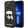 Karl Lagerfeld KLHCP14MKH3DBK iPhone 14 Plus 6,7" fekete keménytok 3D gumi Karl Lagerfeld fej tok