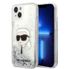 Karl Lagerfeld KLHCP14MLNKHCH iPhone 14 Plus 6,7" ezüst csillogó keménytok Glitter Karl fej