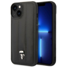 Karl Lagerfeld KLHCP14MPSQPK iPhone 14 Plus 6,7&quot; kemény tok fekete Puffy Ikonik Pin tok és táska