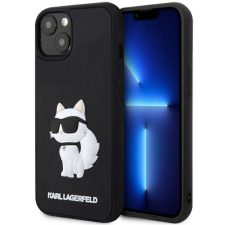 Karl Lagerfeld KLHCP14S3DRKHNK iPhone 14 6.1" fekete keménytok gumi Choupette 3D tok és táska