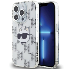 Karl Lagerfeld KLHCP15LHKLPCHT IML Choupette Head & Monogram tok iPhone 15 Pro - átlátszó tok és táska