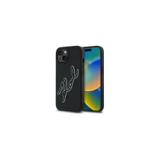 Karl Lagerfeld KLHCP15S3DRKSDLK 3D Rubber Signature tok iPhone 15 - fekete tok és táska