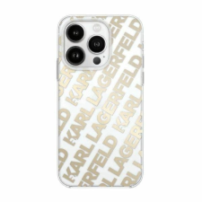 Karl Lagerfeld KLHCP15SHKFOEMD IML Fullover Logo tok iPhone 15 / 14 / 13 - arany tok és táska