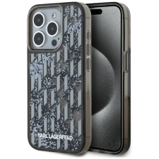 Karl Lagerfeld KLHCP15XLKLGKCCK Liquide Glitter Monogram Gradient tok iPhone 15 Pro Max - fekete tok és táska