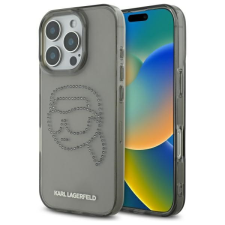 Karl Lagerfeld KLHCP16XHKHDCELK IML Rhinestones Karl Head tok iPhone 16 Pro Max - fekete tok és táska