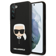 Karl Lagerfeld KLHCS22MSLKHBK S22+ S906 fekete szilikon keménytok Karl Lagerfeld fej tok és táska