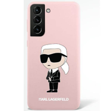 Karl Lagerfeld KLHCS23LSNIKBCP Samsung S23 S918 Ultra rózsaszín szilikon ikonikus keménytok tok és táska