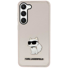Karl Lagerfeld KLHCS23SHNCHTCP Samsung Galaxy S23 S911 rózsaszín keménytok ikonikus Choupette tok és táska