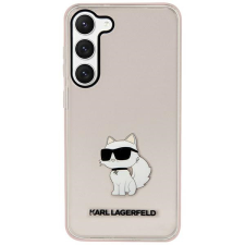 Karl Lagerfeld KLHCS23SHNCHTCP Samsung Galaxy S23 S911 rózsaszín keménytok ikonikus Choupette tok és táska