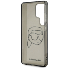 Karl Lagerfeld KLHCS25LHKHDCELK IML Rhinestones Karl Head tok Samsung Galaxy S25 Ultra - fekete tok és táska