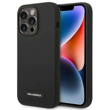 Karl Lagerfeld KLHMP14LSLMP1K Apple iPhone 14 Pro hardcase fekete Silicone Plaque Magsafe telefontok tok és táska